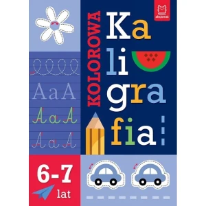 Książka dla dzieci Kolorowa kaligrafia 6-7 lat Aksjomat