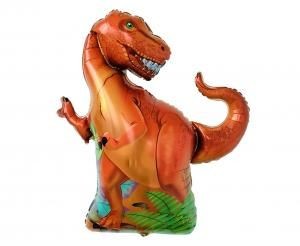 Balon foliowy Dinozaur T-rex, pomarańczowy, 66x59cm Godan (FG-BPF1)