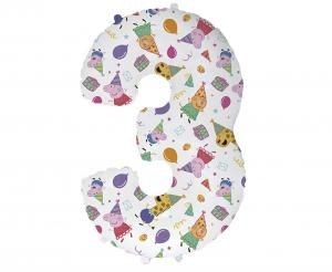 Balon foliowy CYFRA 3 PEPPA PIG Godan (C901763PEP)