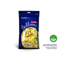 Balon gumowy Party Deco BALONY STRONG METALLIC metalizowany 50 szt cytrynowy Partydeco (SB12M-084/50)