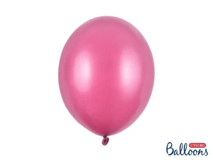 Balon gumowy Strong Metallic Hot Pink 100 szt. różowy metaliczny 300mm Partydeco (SB14M-006)