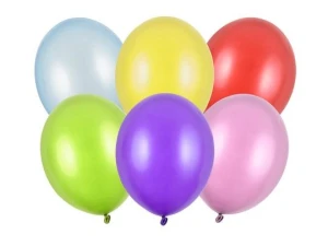 Balon gumowy Strong metallic 100szt. mix 300mm Partydeco (SB14M-000)