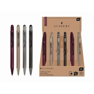 Długopis standardowy TOUCHPAD metalowy wkład czarny 0,7mm Interdruk (żelowy)
