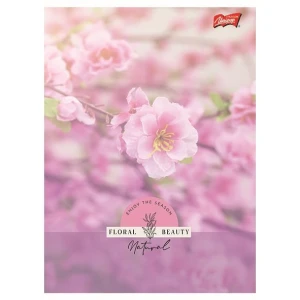 Zeszyt A5 Floral Beauty 60k. 70g krata Unipap