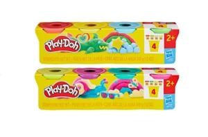 Masa plastyczna dla dzieci Tuby uzupełniające (4 kolory) 2 WZORY mix Playdoh (G05125L0)