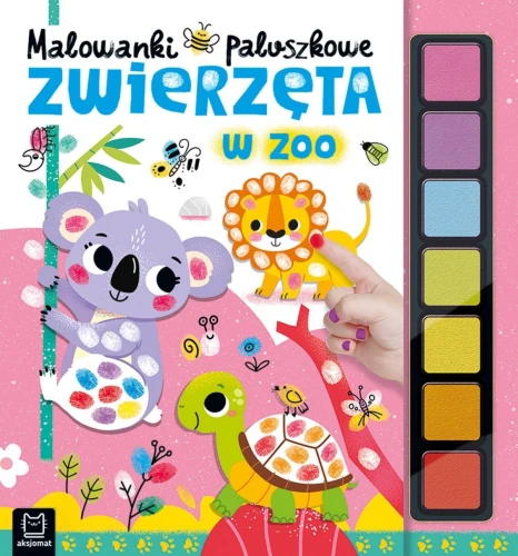 Kolorowanka Malowanki paluszkowe. Zwierzęta w zoo (4305)