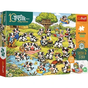 Puzzle Trefliki Świat krówek 100 el. Trefl (16584)