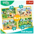 Puzzle Trefliki na wakacjach 4w1 el. Trefl (34623)