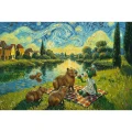 Puzzle Karmiąc kapibary 100 el. Trefl (16563)
