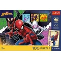 Puzzle Spiderman PREMIUM PLUS KIDS Bohaterski pająk" 100 el. Trefl (16557)