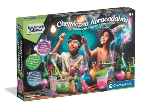 Zestaw kreatywny dla dzieci NAUKOWA ZABAWA CHEMICZNA ABRAKADABRA Clementoni (50437)