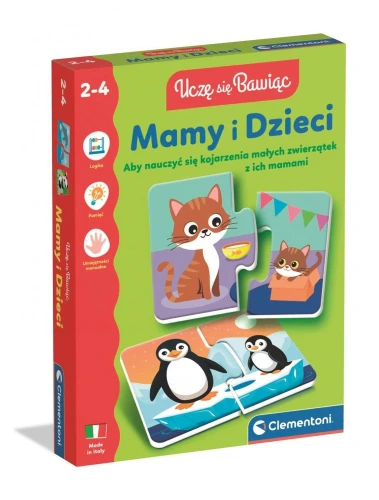 Gra edukacyjna UCZĘ SIĘ BAWIĄC MAMY I DZIECI Clementoni (50423)