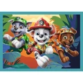 Puzzle Paw Patrol 4w1 Historie z wyspy dinozaurów 4w1 el. Trefl (34687)