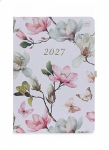 Kalendarz książkowy (terminarz) METALIC MAGNOLIA B5 Interdruk (192)