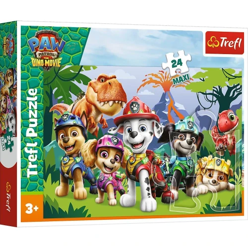 Puzzle Paw Patrol Prehistoryczna przyjaźń 24 el. Trefl (14382)