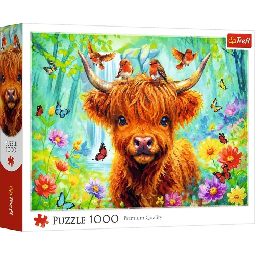Puzzle Szkocka krowa 1000 el. Trefl (10998)