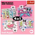 Puzzle Hello Kitty Słodkie przygody 4w1 el. Trefl (34702)