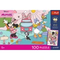 Puzzle Myszka Minnie Premium Plus Różowa przygoda 100 el. Trefl (16548)