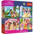 Puzzle Stitch Romantyczne księżniczki 4x88 el. Trefl (34700)
