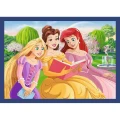 Puzzle Stitch Romantyczne księżniczki 4x88 el. Trefl (34700)