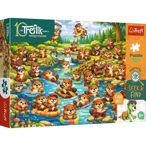 Puzzle Rodzina Treflików Bobry w akcji 100 el. Trefl (16588)