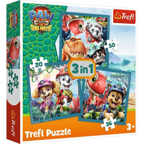 Puzzle Paw Patrol 3w1 3w1 el. Trefl (34903)