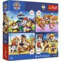 Puzzle Paw Patrol Psia straż 4x88 el. Trefl (34693)