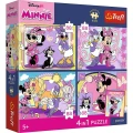 Puzzle Myszka Minnie Magiczne momenty 4x88 el. Trefl (34704)