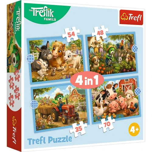 Puzzle Rodzina Treflików Rodzinny spacer Trefl (34692)