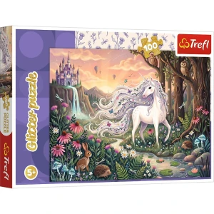 Puzzle Stitch Tęczowy blask jednorożca 100 el. Trefl (16612)
