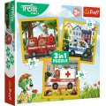 Puzzle Rodzina Treflików Puzzle 3w1  Radosne uśmiechy Trefl (34904)