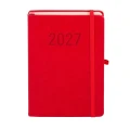 Kalendarz książkowy (terminarz) 2027 MEMOFIX dzienny, czerwony A5 203mm x 142mm Antra (Kal001452)