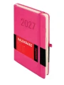Kalendarz książkowy (terminarz) 2027 MEMOFIX dzienny, różowy A5 203mm x 142mm Antra (Kal001457)