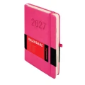 Kalendarz książkowy (terminarz) 2027 MEMOFIX dzienny, różowy A5 203mm x 142mm Antra (Kal001457)