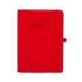 Kalendarz książkowy (terminarz) 2027 MEMOFIX tygodniowy, czerwony A5 203mm x 142mm Antra (Kal001462)