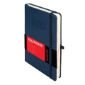 Kalendarz książkowy (terminarz) 2027 MEMOFIX dzienny, granatowy A5 203mm x 142mm Antra (Kal001454)