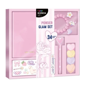Zestaw kreatywny dla dzieci GLAM SET Pudrowy 37 EL Kidea (GSP34KA)