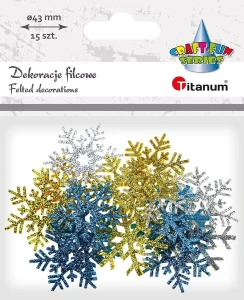 Ozdoba piankowa Craft-Fun Series Śnieżynki Titanum (26CR0258)
