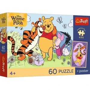 Puzzle Kubuś Puchatek PREMIUM PLUS KIDS Uśmiech i miód 60 el. Trefl (17437)