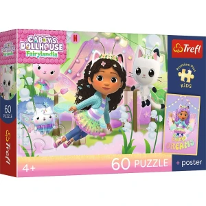 Puzzle Gabby PREMIUM PLUS KIDS Gabi i kocie przygody 60 el. Trefl (17431)