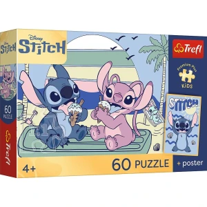 Puzzle Stitch PREMIUM PLUS KIDS Zabawa ze Stitchem 60 el. Trefl (17430)