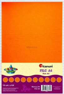 Filc Titanum Craft-Fun Series A4 kolor: pomarańczowy 10 ark. [mm:] 210x297 (016)