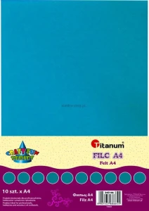 Filc Titanum Craft-Fun Series A4 kolor: morski 10 ark. (114)