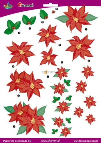 Akcesoria do decoupagu Titanum Craft-Fun Series papier do dekoracji 3D (363646)