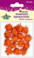 Pompony Titanum Craft-Fun Series brokatowe pomarańczowe 15 szt (338539)