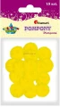Pompony Titanum Craft-Fun Series żółte 15 szt