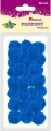 Pompony Titanum Craft-Fun Series poliestrowe niebieskie 30 szt