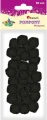Pompony Titanum Craft-Fun Series poliestrowe czarne 30 szt