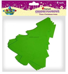 Ozdoba piankowa Titanum Craft-Fun Series choinki 8 szt. (AD099)