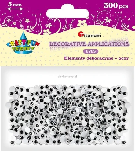Oczka Titanum Craft-Fun Series 5mm 300 szt (O001)